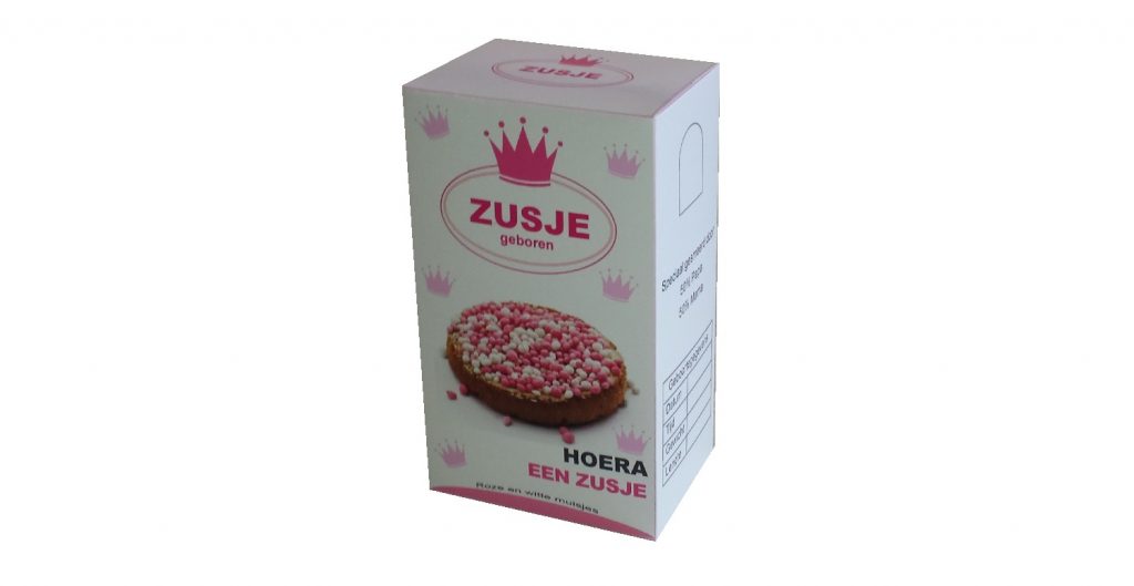 Beschuit met muisjes doosje