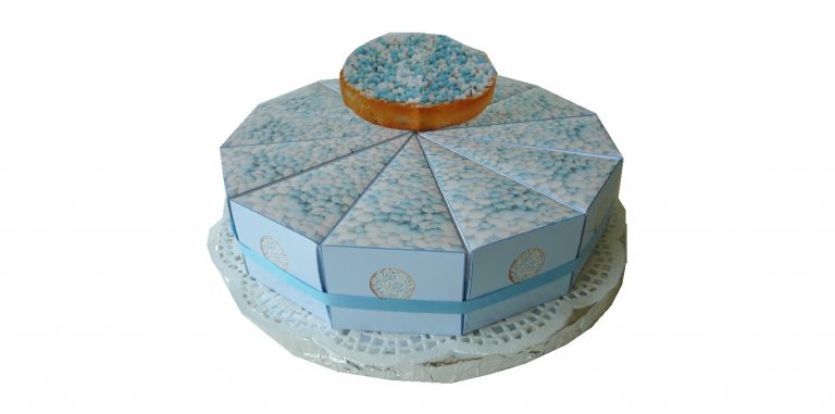 Taartpunt beschuit met muisjes