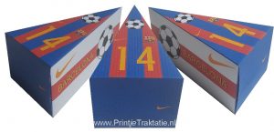 Voetbal Barcelona taartpunt traktatie