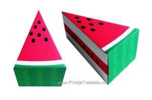 Watermeloen traktatie taart