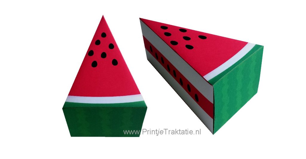 watermeloen traktatie taart