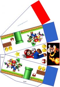 Super Mario taartpunt patroon