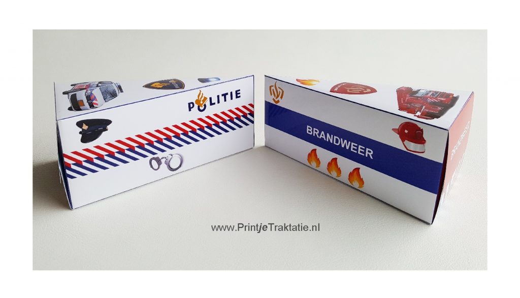 Brandweer en politie taartpunt foto