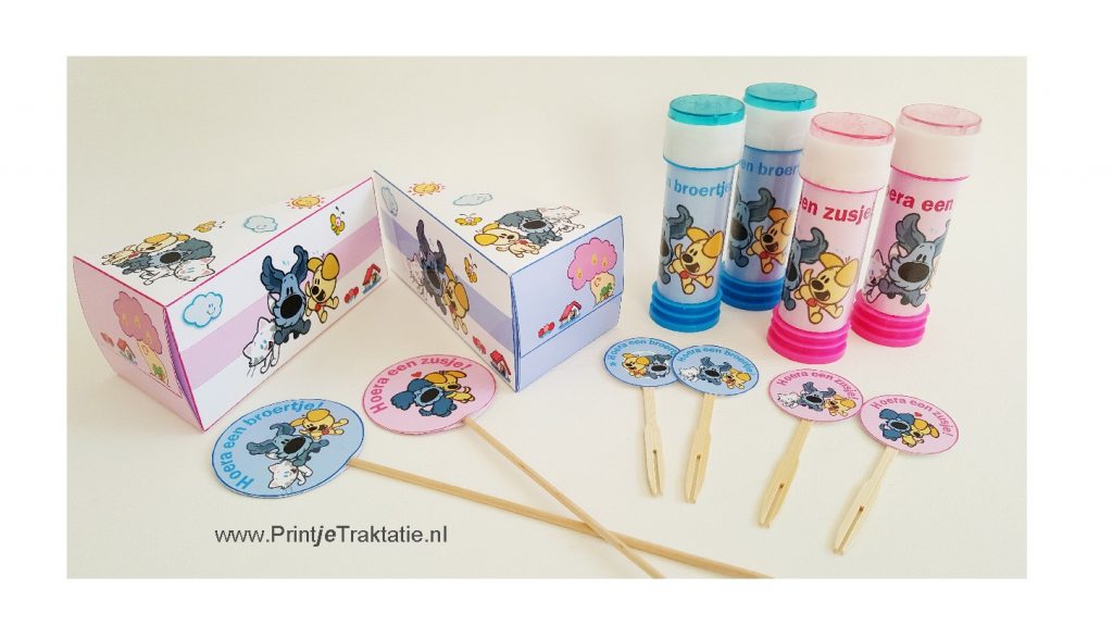 Woezel en Pip geboorte traktatie